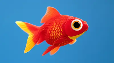 Primer plano macro de ojo de pez dorado