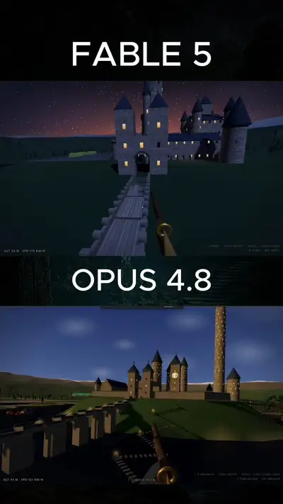 3D flythrough of Hogwarts Academy in a single HTML file
