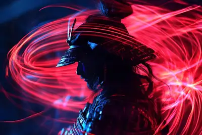 Kinetic Light Painting Portrait Prompt