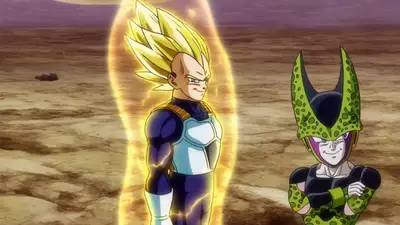 Anime-Style Dragon Ball Final Flash Fight Scene