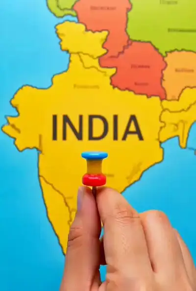 India 3D Miniature Map Transformation