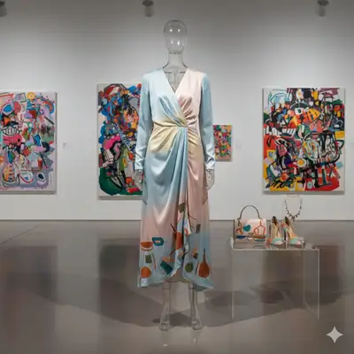 Contemporary Art Gallery Dress Display