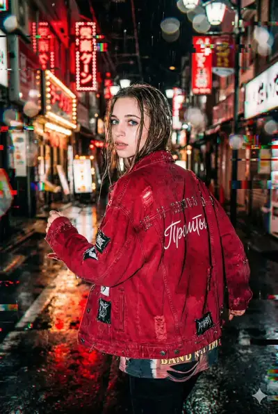 Générateur de portrait street photography cyberpunk