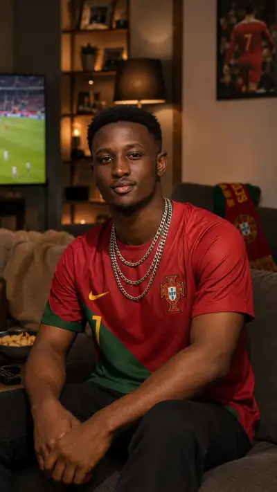Image Modification: Portugal Jersey Dressing Prompt