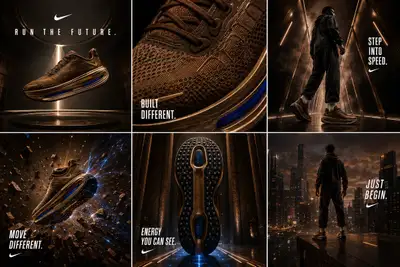 Nike Vomero 6-Grid Cinematic Campaign