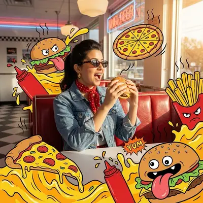 Nano Banana Pro Diner Scene Prompt