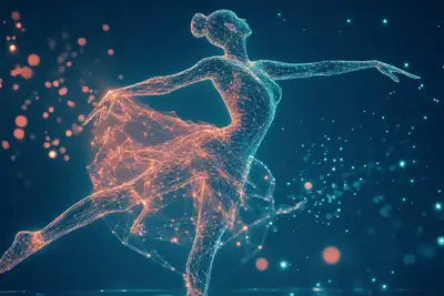Luminescent Wireframe Art Prompt