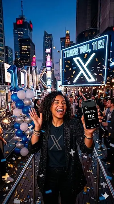 Social Media Milestone Celebration Photo