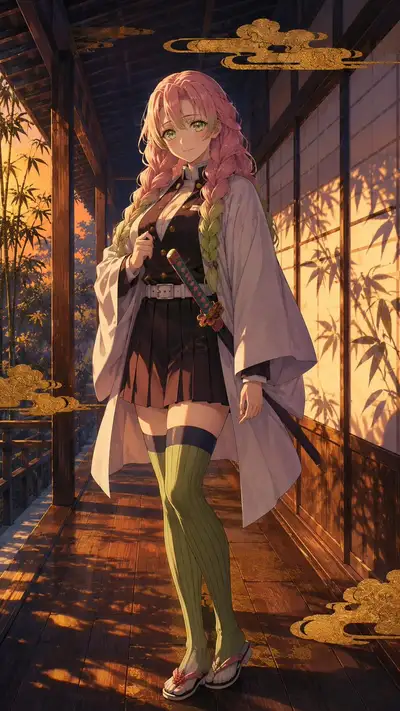 Demon Slayer Adult Heroine in Engawa Twilight