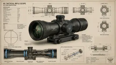 Tactical scope engineering blueprint and render fusion