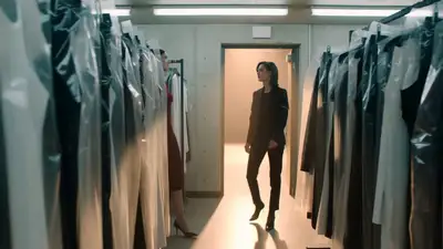 Fashion Thriller Confrontation Video Prompt