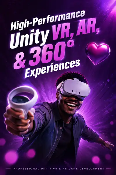 VR headset creator advertisement poster
