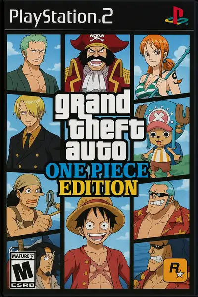 PS2 GTA One Piece Edition Cover