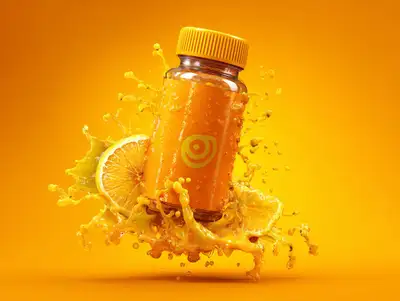 Melting product photography template