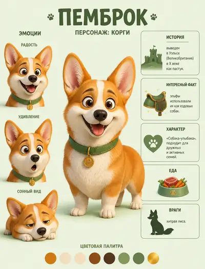 Pixar 3D Character Concept Art: Pembroke the Corgi