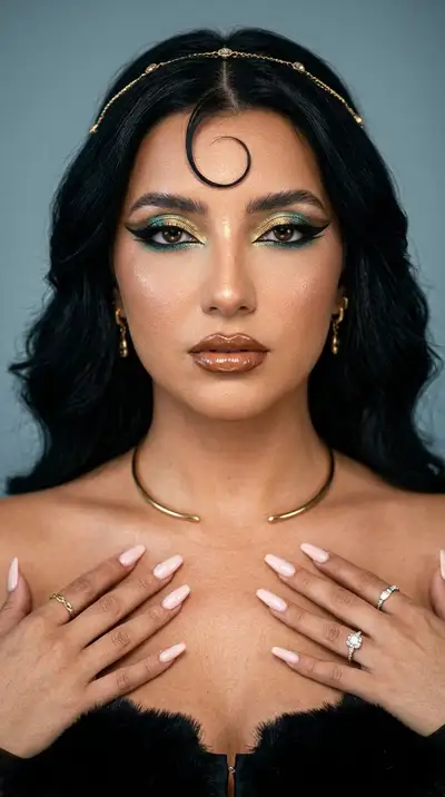 Modern Cleopatra Editorial Beauty Close-Up