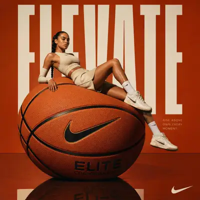 Avant-Garde Basketball Sports Fashion Advertisement