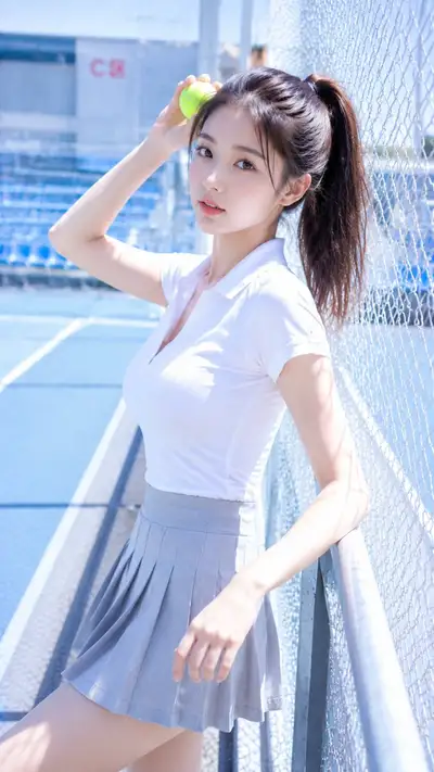 CCD Lifestyle Photo: Tennis Court Side Portrait