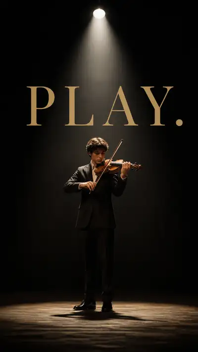 小提琴家PLAY剧院舞台时尚摄影