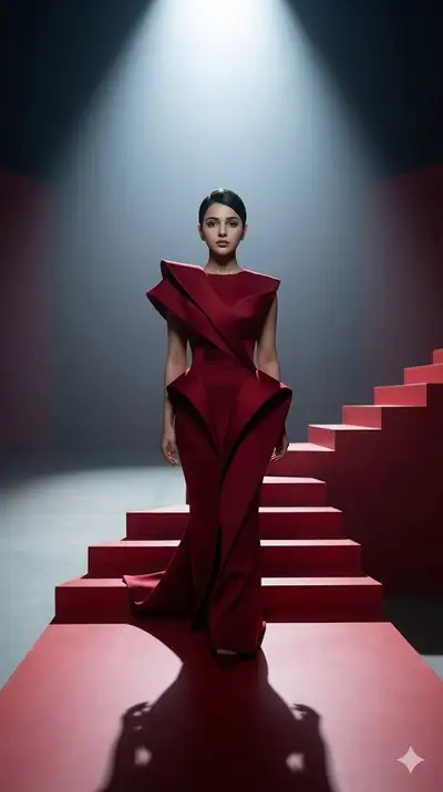 High-Fashion Editorial in Squid Game Arena