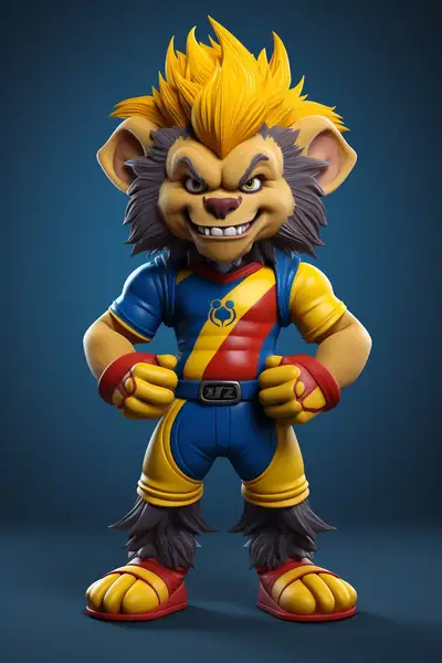 Country or Place Mascot 3D Model
