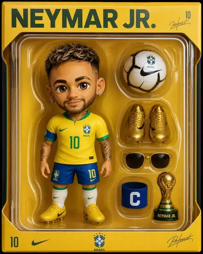 Collectible Vinyl Toy Package Design Template