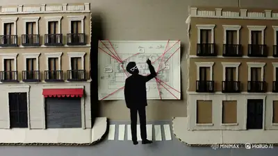 Money Heist Season 1 Paper Cut-Out Style Video Prompt