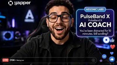 Aegonic PulseBand X Livestream Ad Prompt