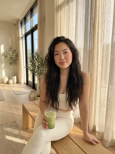 Warm wellness-studio iPhone lifestyle portrait (GPT Image 2)