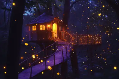 Celestial Firefly Luminescence Image Prompt