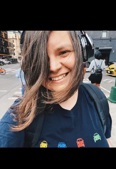 Real Human with Cartoon Monster Hug