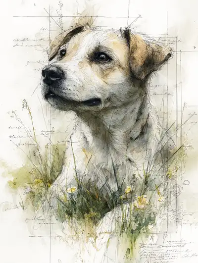 Loose Watercolor with Pencil Lines