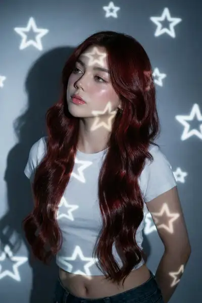 Dreamy Glowing Stars Portrait Prompt