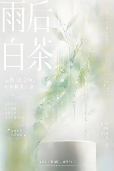 轻盈色彩雾信息海报模板