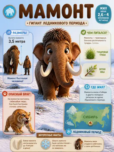 Pixar 3D Children's Paleontology Infographic