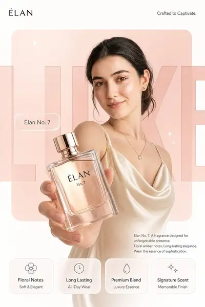 Accurate product reproduction advertisement template