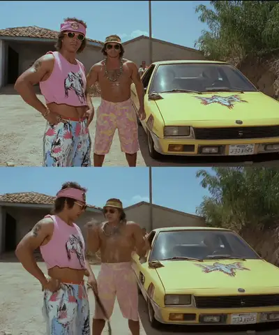 Prompt de photogramme de film comique Midjourney