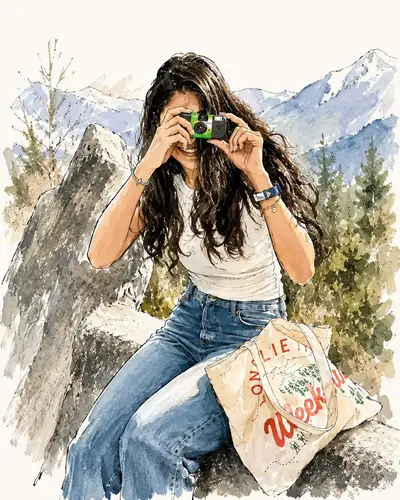 Illustration mode et voyage à l'aquarelle (GPT Image)