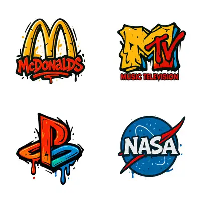 Graffiti NASA Logo Prompt
