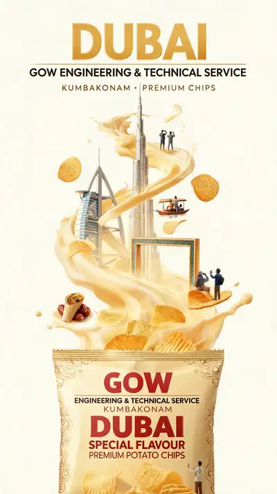 Ultra-Detailed Premium Travel-Food Advertisement Poster