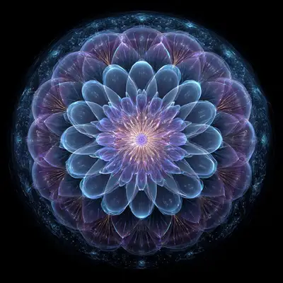 Hypnotic Lotus Fractal Constellation