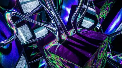 Prompt für abstrakte Kunst: Unmögliches Schattenspiel und visuelles Paradoxon