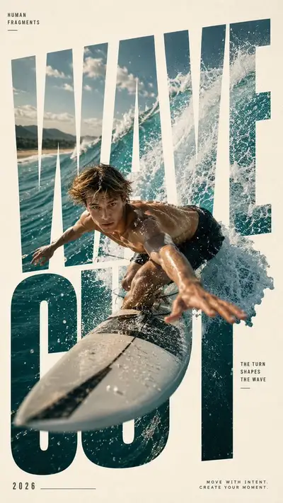 Human-Fragments-Überformat-Typografie-Poster-Vorlage