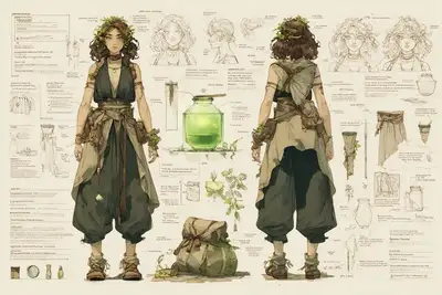 Modèle de fiche de concept de personnage