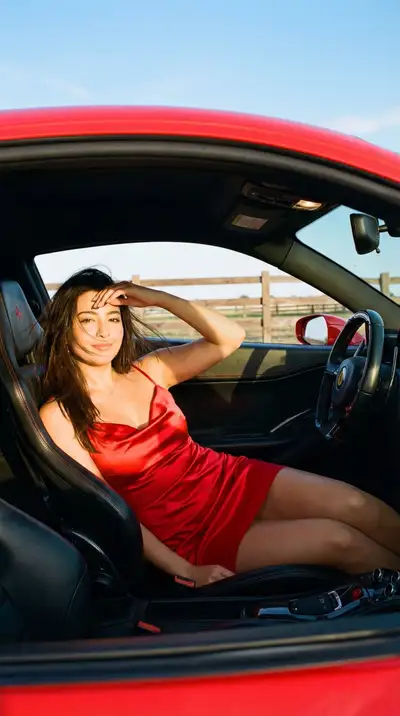 Cinematic Ferrari Golden Hour Scene