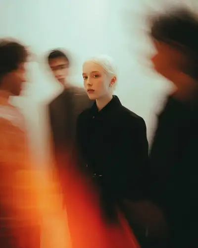 Cinematic Editorial Portrait with Motion Blur