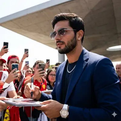 Candid Man Signing Autograph Photo Prompt