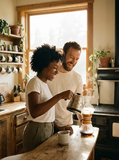 Prompt für Valentinstags-Morgen-Paarfotografie