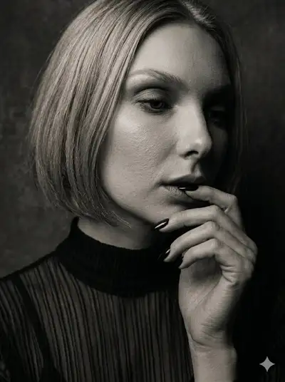 Moody Sepia Editorial Portrait Prompt