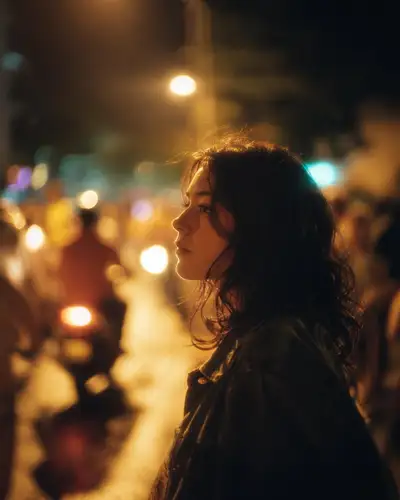 Cinematic Night Street Photography Prompt
